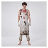 Silent Hill Pyramid Head White Outfit Cosplay Costume Halloween Carnival Party Suit