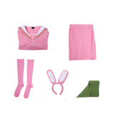 Silent Hill Shimizu Hinako Pink Cosplay Dress Halloween Carnival Party Suit