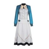Silent Witch Saya Aizawa Cosplay Blue Dress For Women Halloween Carnival Party