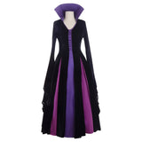 Sleeping Beauty Maleficent Purple Witch Costume Cosplay Costume Halloween Carnival Party Suit