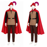 Sleeping Beauty Prince Phillip Brown Outfit Cosplay Costume Halloween Carnival Party Suit