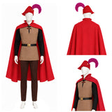 Sleeping Beauty Prince Phillip Brown Outfit Cosplay Costume Halloween Carnival Party Suit
