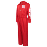 Slipknot Joey Jordison Red Jumpsuit Cosplay Costume Halloween Carnival Party Suit