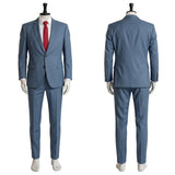 Smoking Behind the Supermarket with You Sasaki Blue Suit Cosplay Costume Halloween Carnival Party Suit