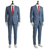 Smoking Behind the Supermarket with You Sasaki Blue Suit Cosplay Costume Halloween Carnival Party Suit