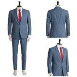Smoking Behind the Supermarket with You Sasaki Blue Suit Cosplay Costume Halloween Carnival Party Suit