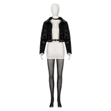 Smoking Behind the Supermarket with You Yamada Black Leather Suit Cosplay Costume Halloween Carnival Party Suit