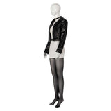 Smoking Behind the Supermarket with You Yamada Black Leather Suit Cosplay Costume Halloween Carnival Party Suit