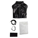 Smoking Behind the Supermarket with You Yamada Black Leather Suit Cosplay Costume Halloween Carnival Party Suit