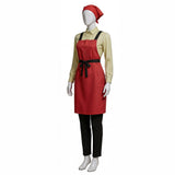 Smoking Behind the Supermarket with You Yamada Red Clerk Uniform Cosplay Costume Halloween Carnival Party Suit