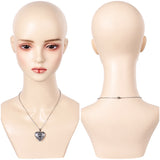 Princess Snow Unisex Sliver Heart Shape Necklace Halloween Carnival Accessories