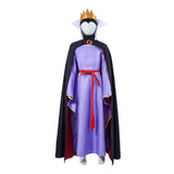 Kid Princess Snow Costume Evil Queen Cosplay Purple Dress For Girls Children Halloween Carnival Suit