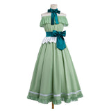 Frieren:Beyond Journey‘s End Frieren Cosplay Green Dress For Women Halloween Carnival Party