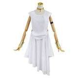 Sousou no Frieren Flamme White Cosplay Costume For Adult Female Halloween Carnival Party Suit