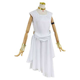 Sousou no Frieren Flamme White Cosplay Costume For Adult Female Halloween Carnival Party Suit