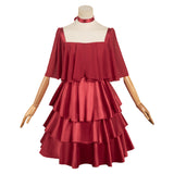 Sousou No Frieren Frieren Red Gown Dress Cosplay Costume Outfits Halloween Carnival Suit