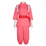 Spirited Away Chihiro Ogino Anime Character Cosplay Costume Outfits Halloween Carnival Suit