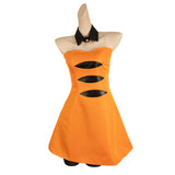 Splatoon Game Squid Sisters Marie Orange Dress Cosplay Costume Outfits Halloween Carnival Suit