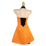 Splatoon Game Squid Sisters Marie Orange Dress Cosplay Costume Outfits Halloween Carnival Suit