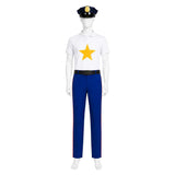SPONGEBOB Incidental 118 White shirt police uniform Cosplay Costume Halloween Carnival Party Suit