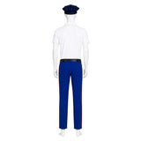 SPONGEBOB Incidental 118 White shirt police uniform Cosplay Costume Halloween Carnival Party Suit
