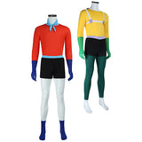 SPONGEBOB Mermaid Man Red Adult Man Cosplay Costume Halloween Carnival Party Suit