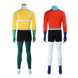 SPONGEBOB Mermaid Man Yellow Adult Man Cosplay Costume Halloween Carnival Party Suit