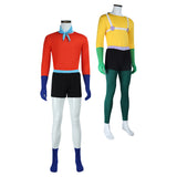 SPONGEBOB Mermaid Man Yellow Adult Man Cosplay Costume Halloween Carnival Party Suit