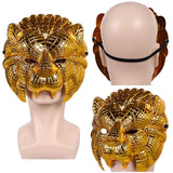 Unisex Cosplay Golden Lion Mask Toy Halloween Carnival Party Props Accessories