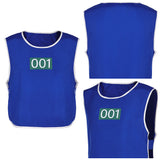 Blue Number 001 Vest Cosplay Costume For Adult Man Halloween Carnival Suit