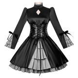 Fate/Stay Night Altria Pendragon Black Dress Cosplay Costume Halloween Carnival Party Suit