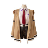 Steins Gate Kurisu Makise Brown Cosplay Costume Men Halloween Carnival Party Suit