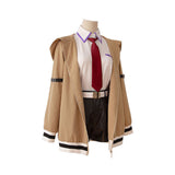 Steins Gate Kurisu Makise Brown Cosplay Costume Men Halloween Carnival Party Suit