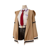 Steins Gate Kurisu Makise Brown Cosplay Costume Men Halloween Carnival Party Suit