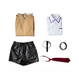 Steins Gate Kurisu Makise Brown Cosplay Costume Men Halloween Carnival Party Suit