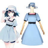 Steins Gate Mayuri Shiina Cosplay Blue Dress for Female Halloween Carnival Party Suit
