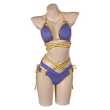 Stellar Blade Eve Sexy Purple Bikinis Swimsuit Swimwear Cosplay Costume Outfits