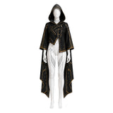 Stellar Blade: Blood Rain Eve Women White Jumpsuit with Black Cape Cosplay Costume Halloween Carnival Party Suit