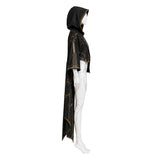 Stellar Blade: Blood Rain Eve Women White Jumpsuit with Black Cape Cosplay Costume Halloween Carnival Party Suit