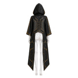 Stellar Blade: Blood Rain Eve Women White Jumpsuit with Black Cape Cosplay Costume Halloween Carnival Party Suit