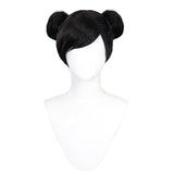 Street Fighter Chun-Li Cosplay Wig Heat Resistant Synthetic Hair Carnival Halloween Party Props