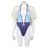 Street Fighter Manon Cosplay Costume Swimsuit Halloween Carnival Party Suit