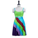 Suddenly 30 Costume Jenna Rink Cosplay Green Dress For Adult Female Halloween Carnival Suit