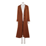 Supergirl Kara Zor-El Brown Coat Cosplay Costume Halloween Carnival Party Suit