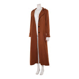 Supergirl Kara Zor-El Brown Coat Cosplay Costume Halloween Carnival Party Suit