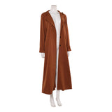 Supergirl Kara Zor-El Brown Coat Cosplay Costume Halloween Carnival Party Suit