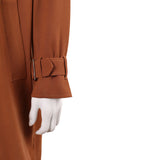 Supergirl Kara Zor-El Brown Coat Cosplay Costume Halloween Carnival Party Suit