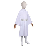 SW Leia White Dress Childrenswear Kids Children Cosplay Costume Outfits Halloween Carnival Suit