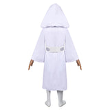 SW Leia White Dress Childrenswear Kids Children Cosplay Costume Outfits Halloween Carnival Suit