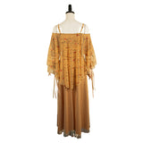 SW Padmé Amidala Yellow Dress Cosplay Costume Outfits Halloween Carnival Suit
